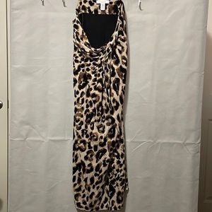 Cheetah print long skirt